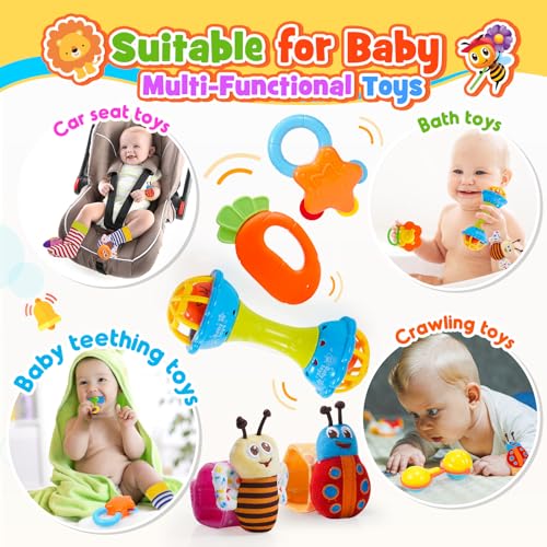 Thumbnail 4 de Hochet Bebe 0-12 Mois Wootoyz – Set multisensoriel de 14 jouets avec boîte de rangement