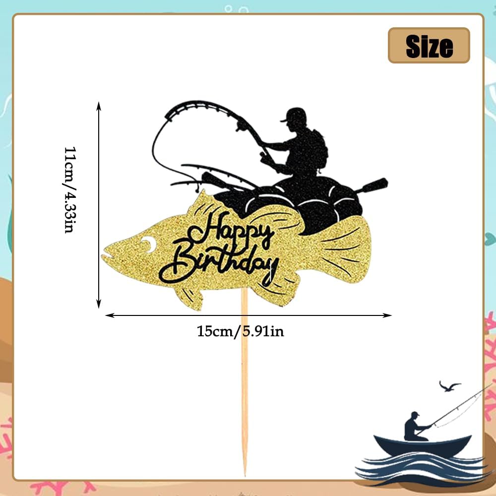Thumbnail 1 de Silars Angler Cake Topper 1 Stück 🎂