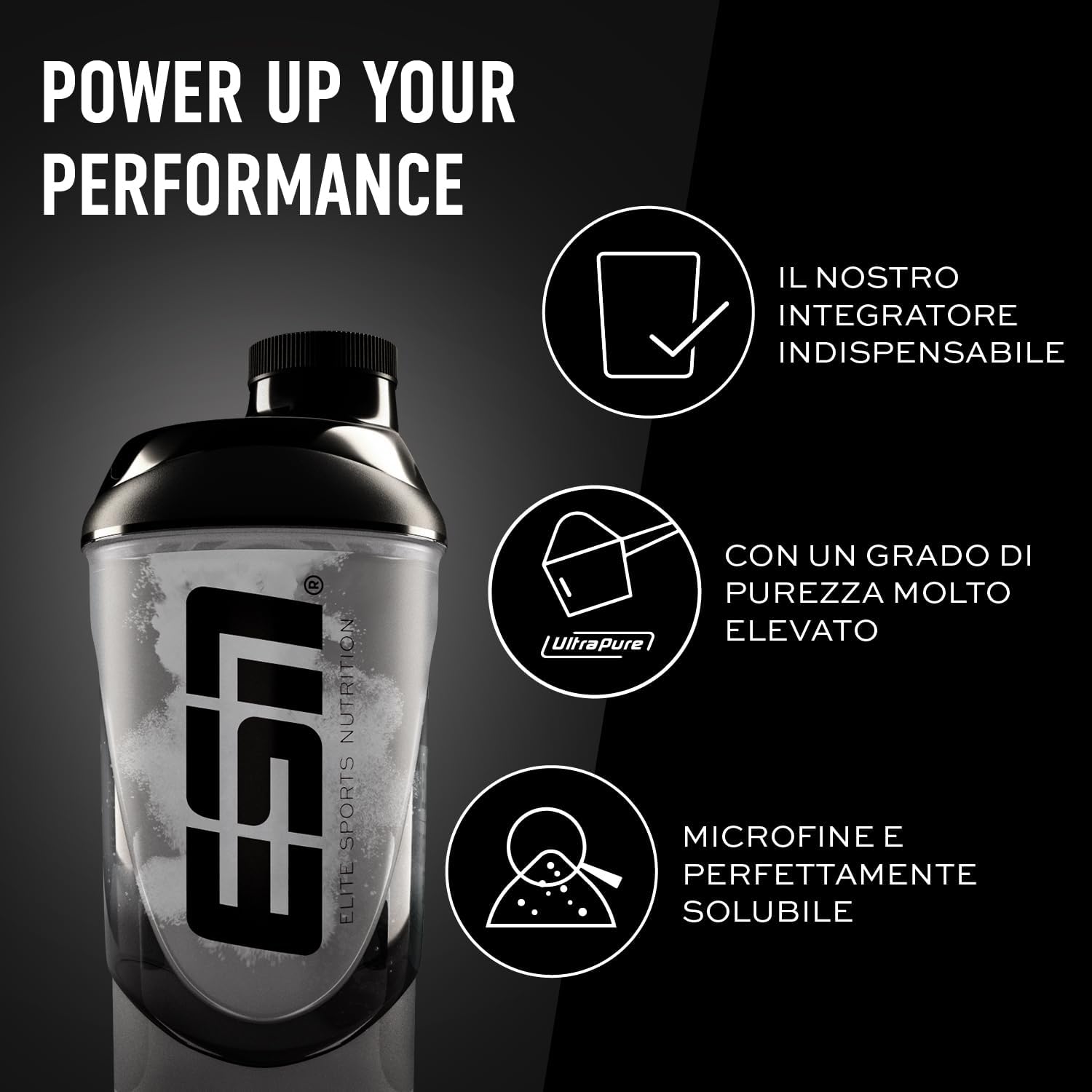 Detalle 2 de ESN Ultrapure Creatine Monohydrate 250 g – creatina monoidrato microfine, solubile e vegana, made in Germany