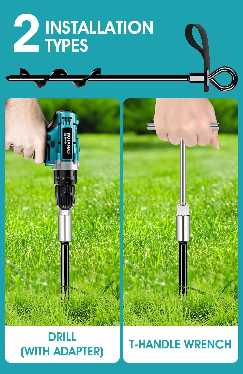 Detalle 2 de Ground Anchors, 15 in
