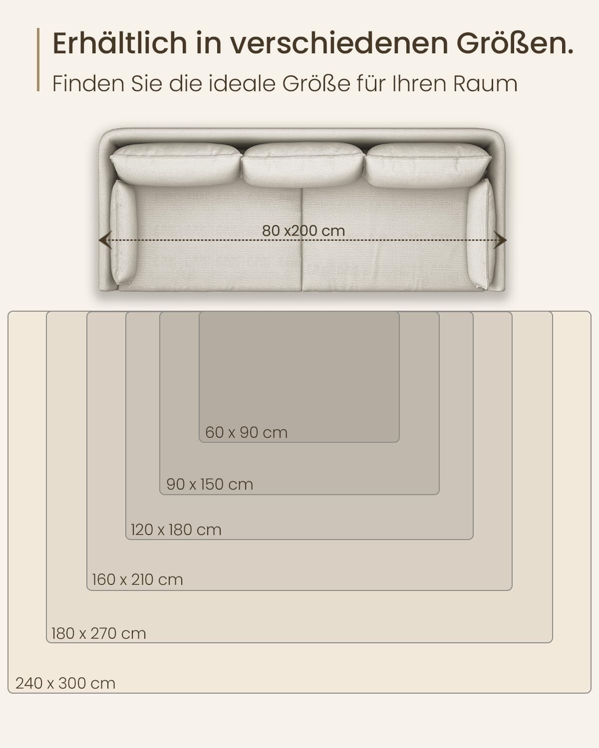 Thumbnail 5 de Tapis lavable en machine DEFYNEE 150 x 210 cm à poil court (brun bleu)