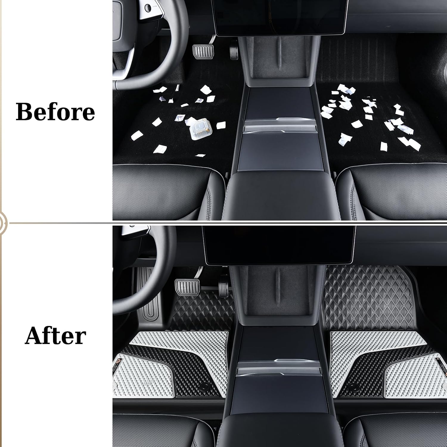 Thumbnail 6 de Coverado Tesla Model 3 Floor Mats, TPE