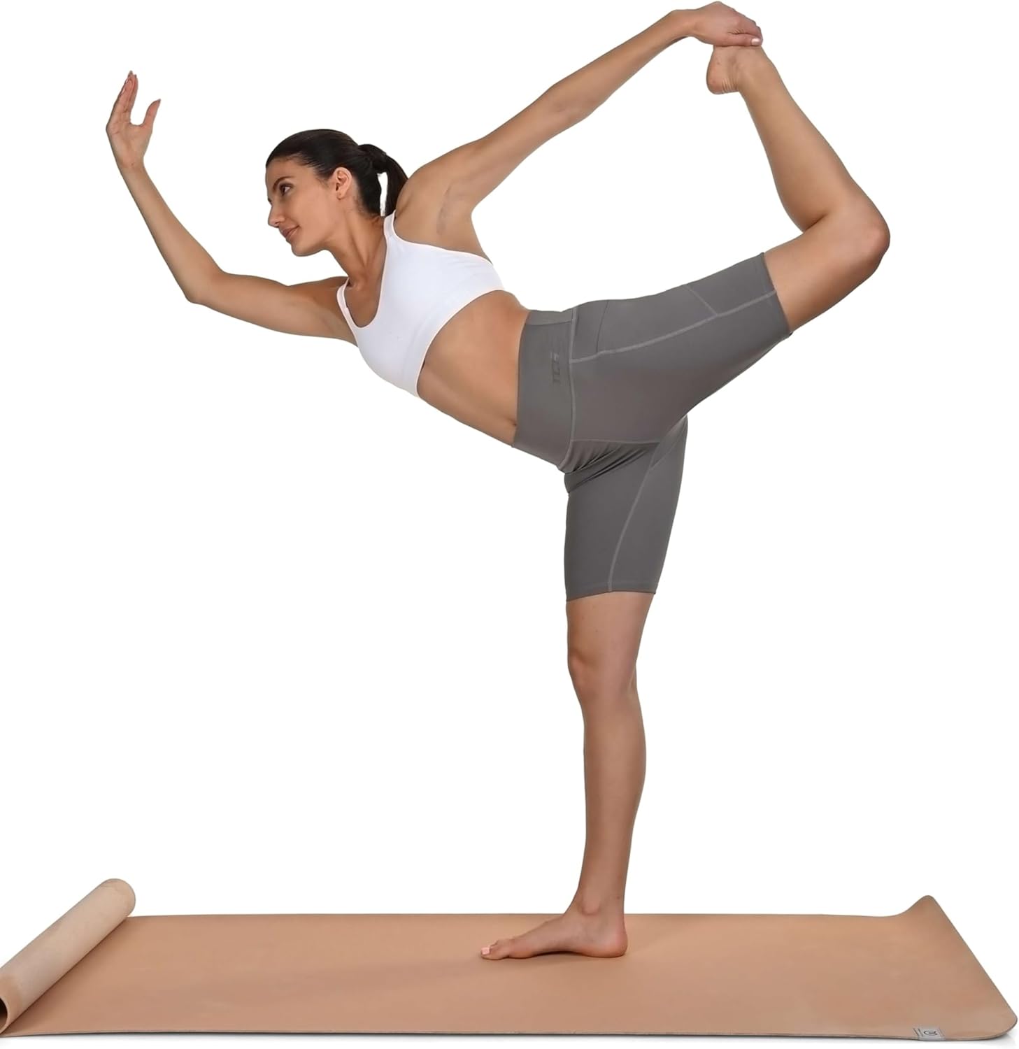 Thumbnail 2 de TCA Pantaloncini da Yoga a Vita Alta da Donna – Pantaloncini Biker Morbidissimi con Controllo Pancia e Tasche Laterali per Corsa, Palestra e Allenamento