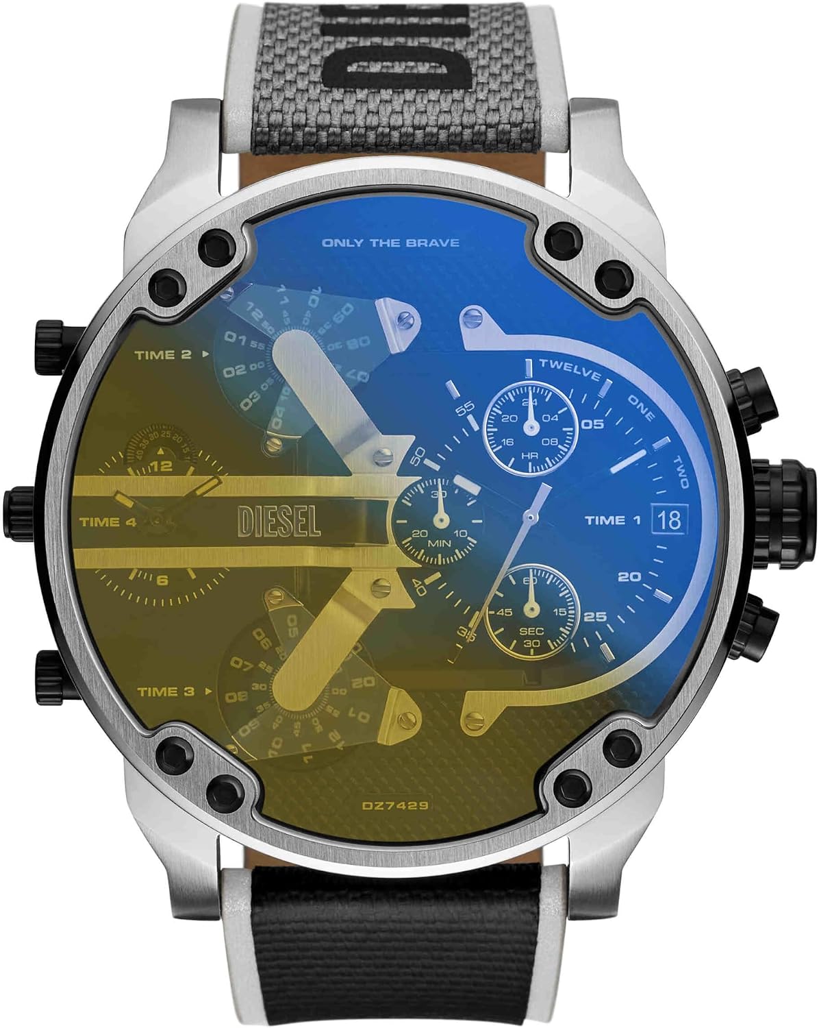 Detalle de Diesel Mr. Daddy Herren-Uhr mit Quarzwerk & Chronographenanzeige – 57 mm Gehäuse