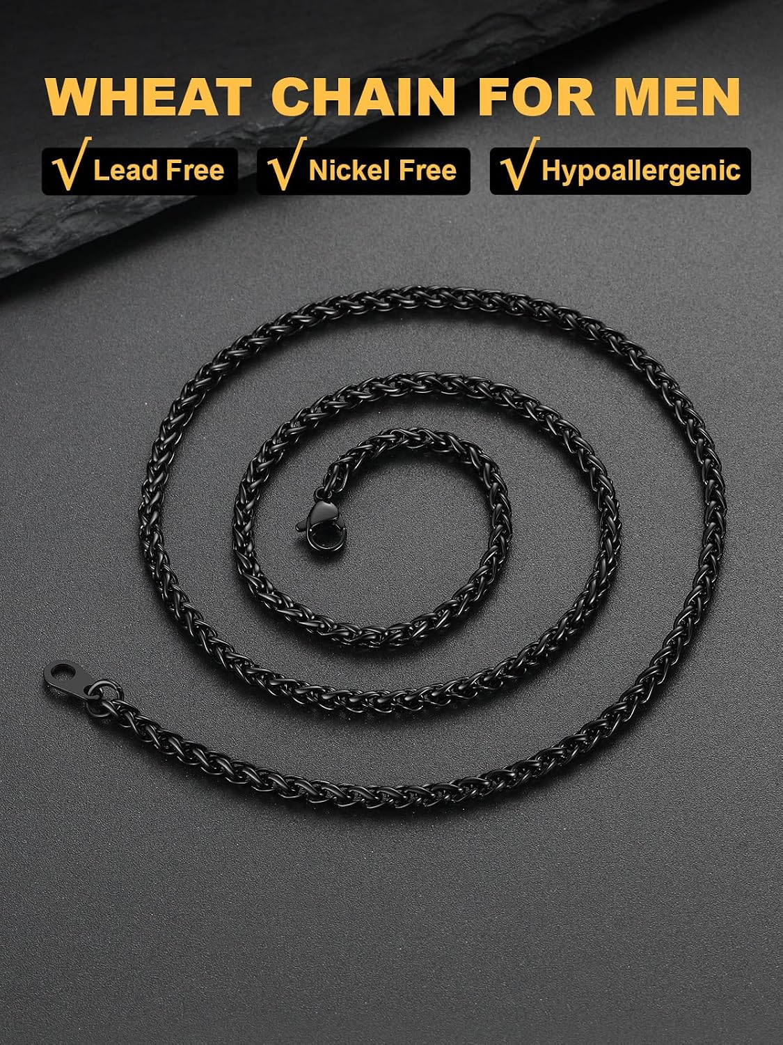 Thumbnail 6 de Chaîne homme en acier inoxydable, 3 mm