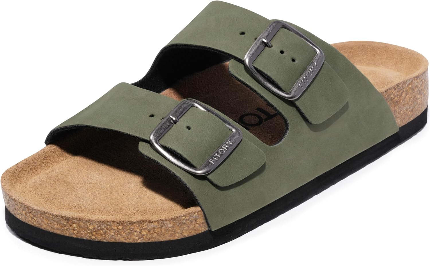 Thumbnail 5 de FITORY Herren-Sandalen mit Fußgewölbeunterstützung – verstellbare Riemen, Kork-Fußbett, Sommer-Comfort (Größe 40–47)