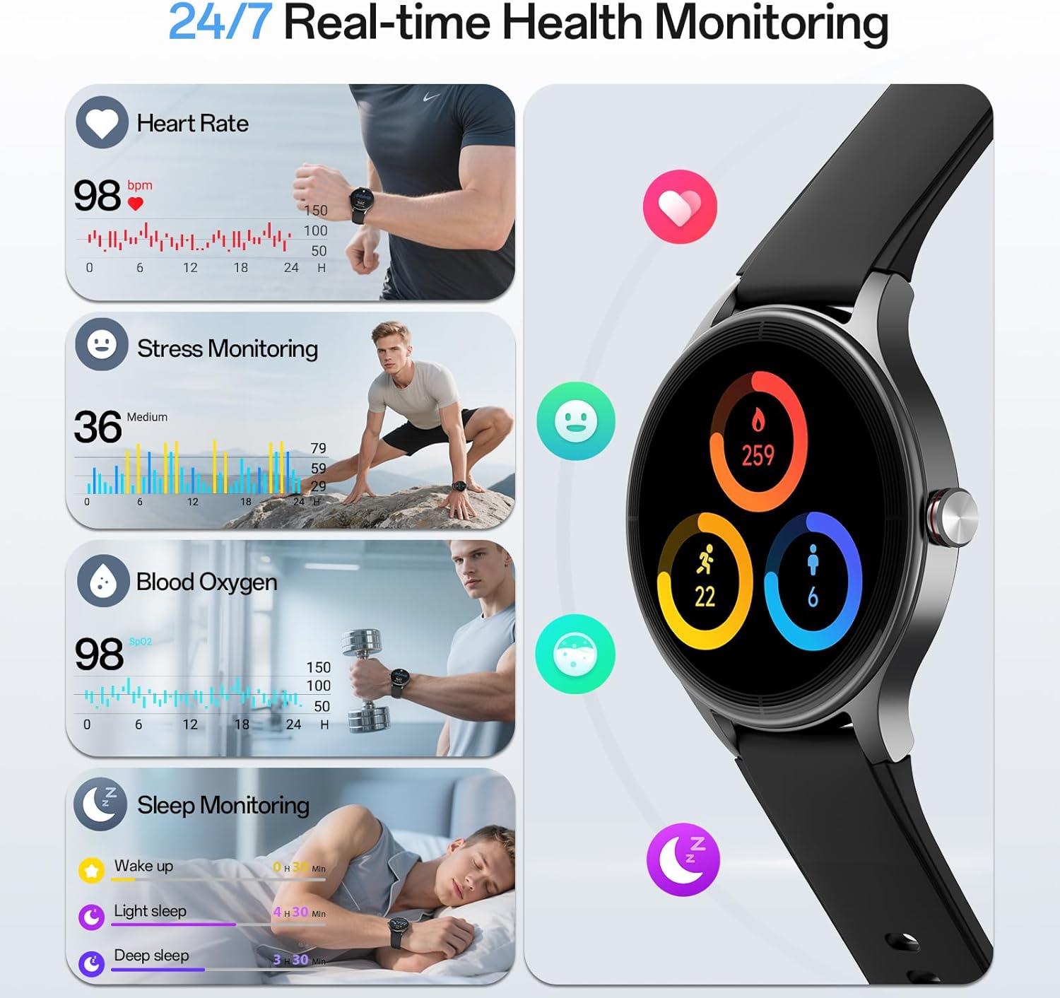 Thumbnail 5 de Generic 40mm Smartwatch with 1.27" HD display