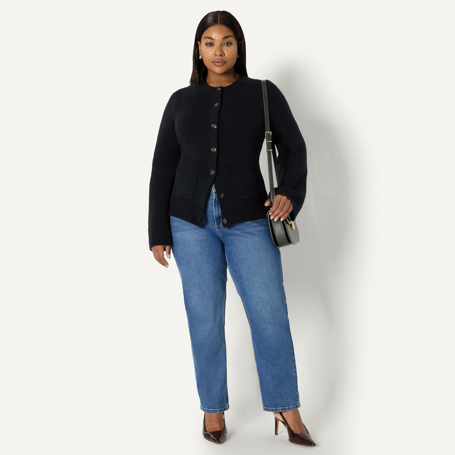 Thumbnail 6 de Amazon Essentials Damen Strickjacke mit Glockenärmeln und tailliertem Schnitt (Regular Fit)