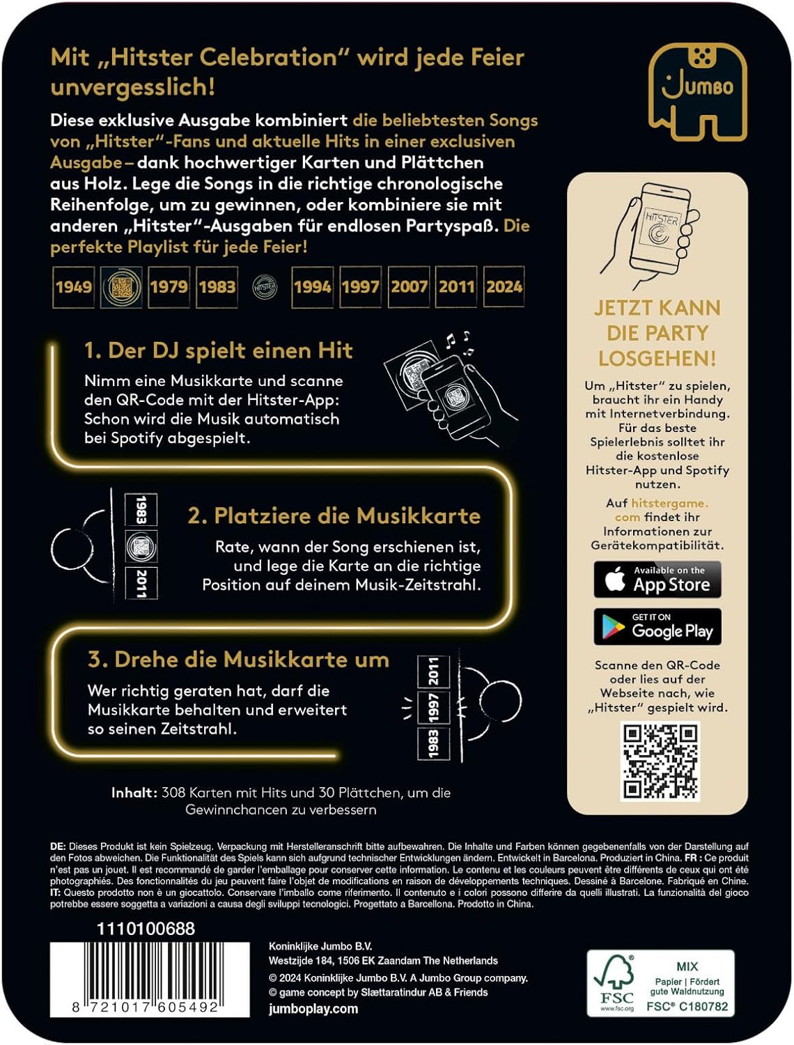 Thumbnail 2 de Hitster Celebration – gioco di carte e feste per adulti e famiglie (da 2 a 10 giocatori, 16+) in tedesco