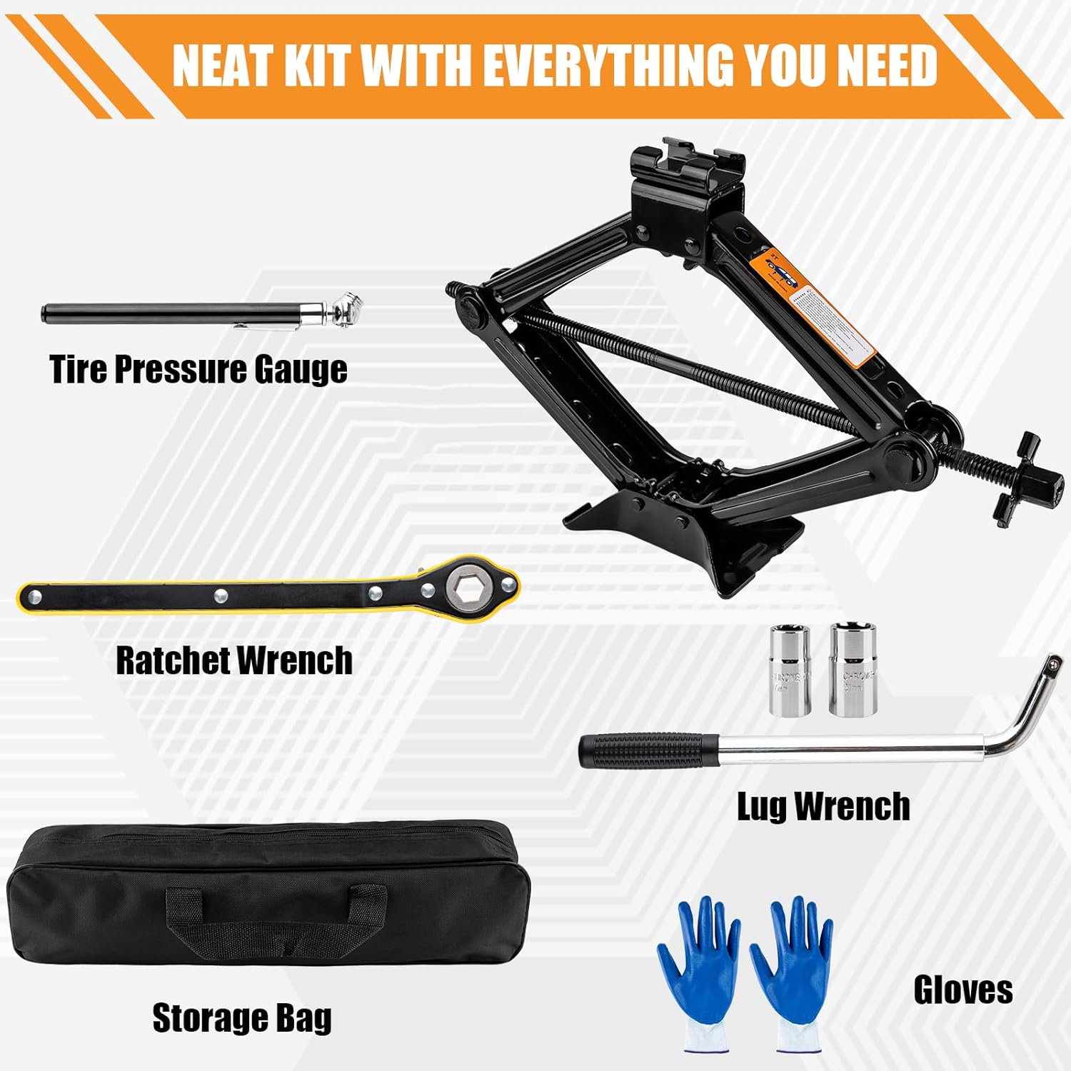 Thumbnail 3 de Beaiguna Portable Car Jack Kit 2 Ton