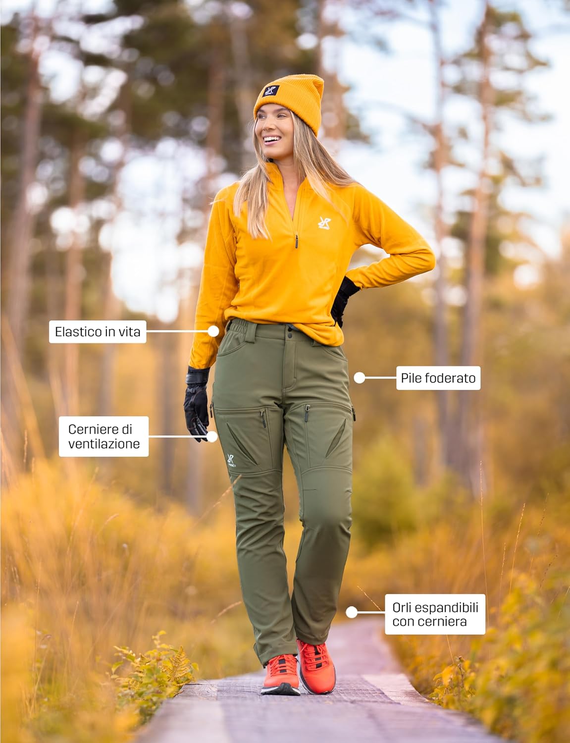Thumbnail 6 de RevolutionRace Hiball Softshell da Donna: pantaloni da escursionismo caldi e flessibili