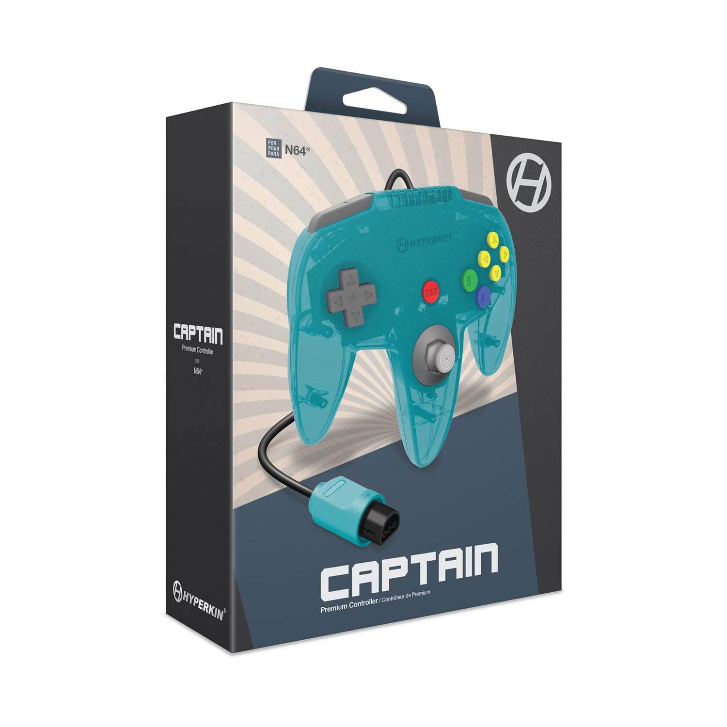 Thumbnail 1 de Hyperkin Captain N64 Controller 10 ft Turquoise