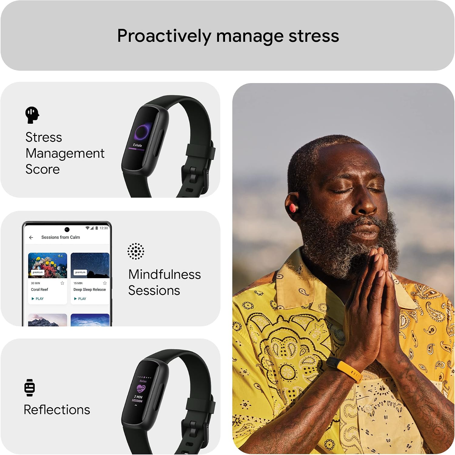 Detalle de Fitbit Inspire 3 Health and Fitness Tracker