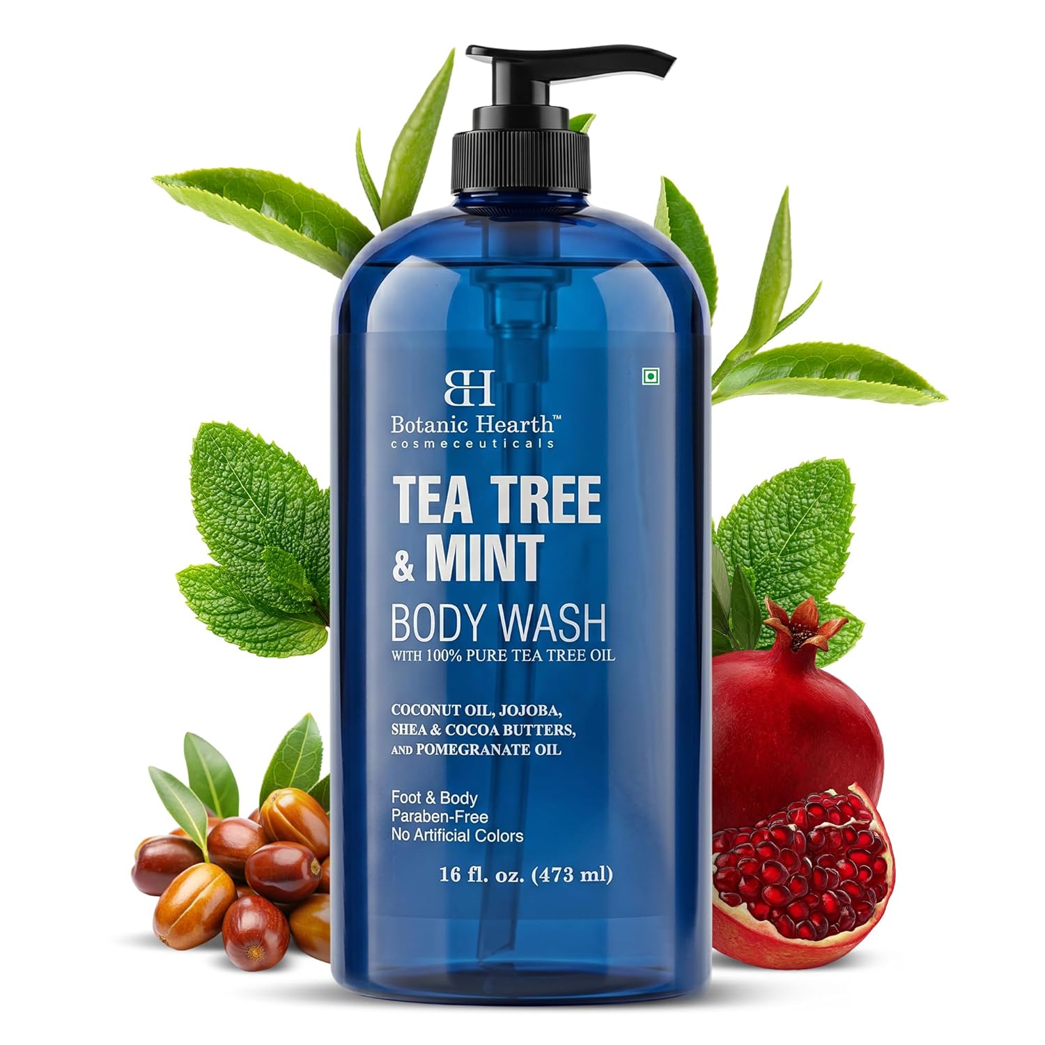 Botanic Hearth Tea Tree & Mint Body Wash, 16 fl oz