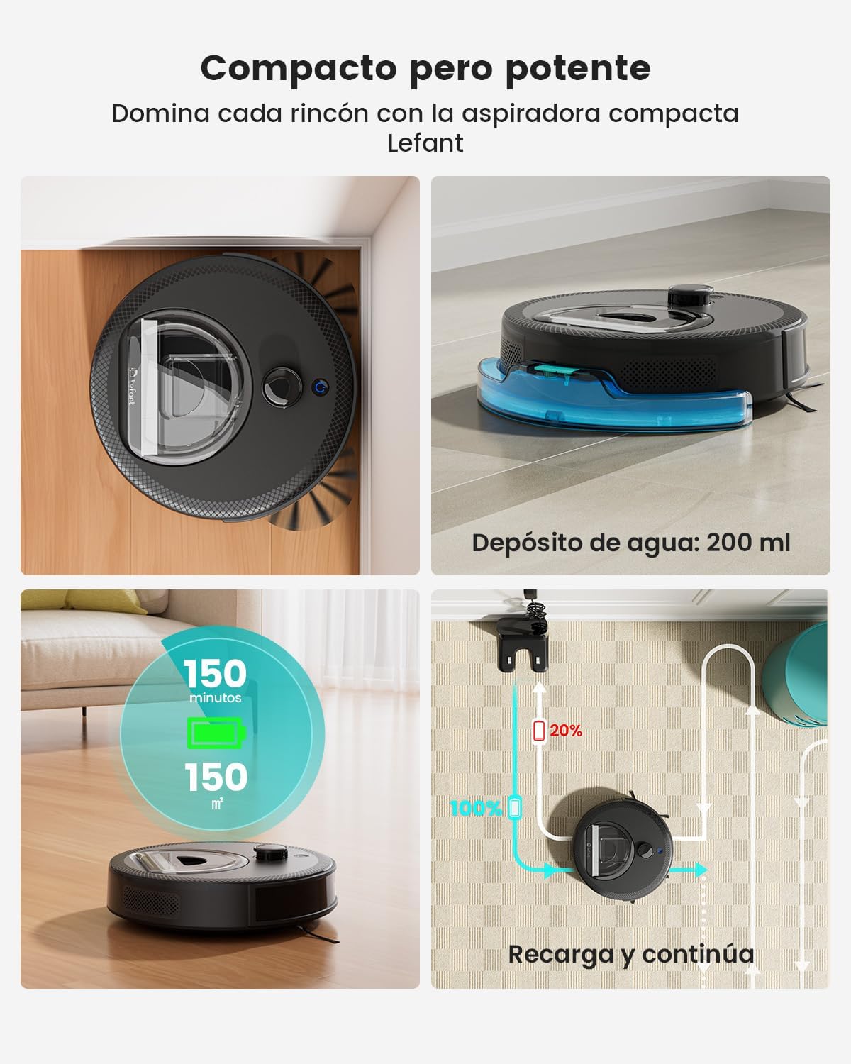 Thumbnail 4 de LEFANT M330 Pro robot aspirador 5000Pa