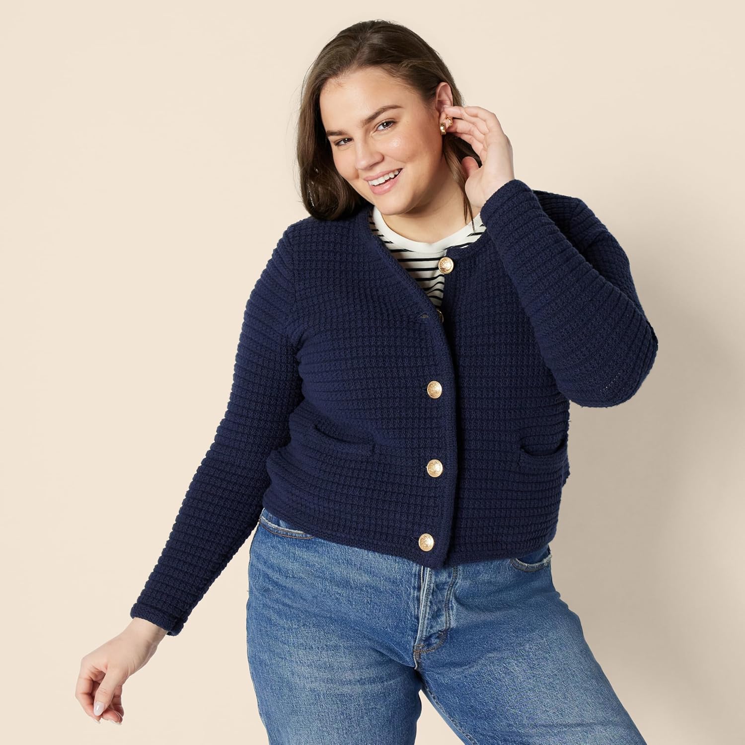 Thumbnail 5 de Amazon Essentials Damen Mittelschwerer Strickpullover mit normaler Passform