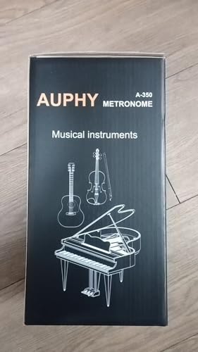 Thumbnail 7 de AUPHY M350 Classico Metronomo Meccanico con Campana – Versione in Legno con Grammofono e Rimetti Tempo per Pianoforte, Chitarra, Sassofono, Batteria, Clarinetto