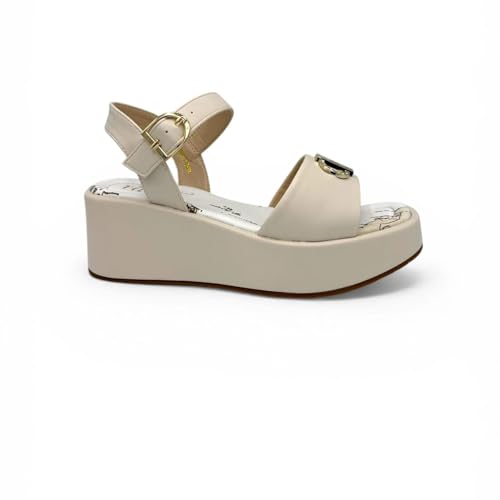 Detalle 2 de Alviero Martini 1A Classe Z13889662 Sandali con Zeppa Donna Beige, Taglia 39
