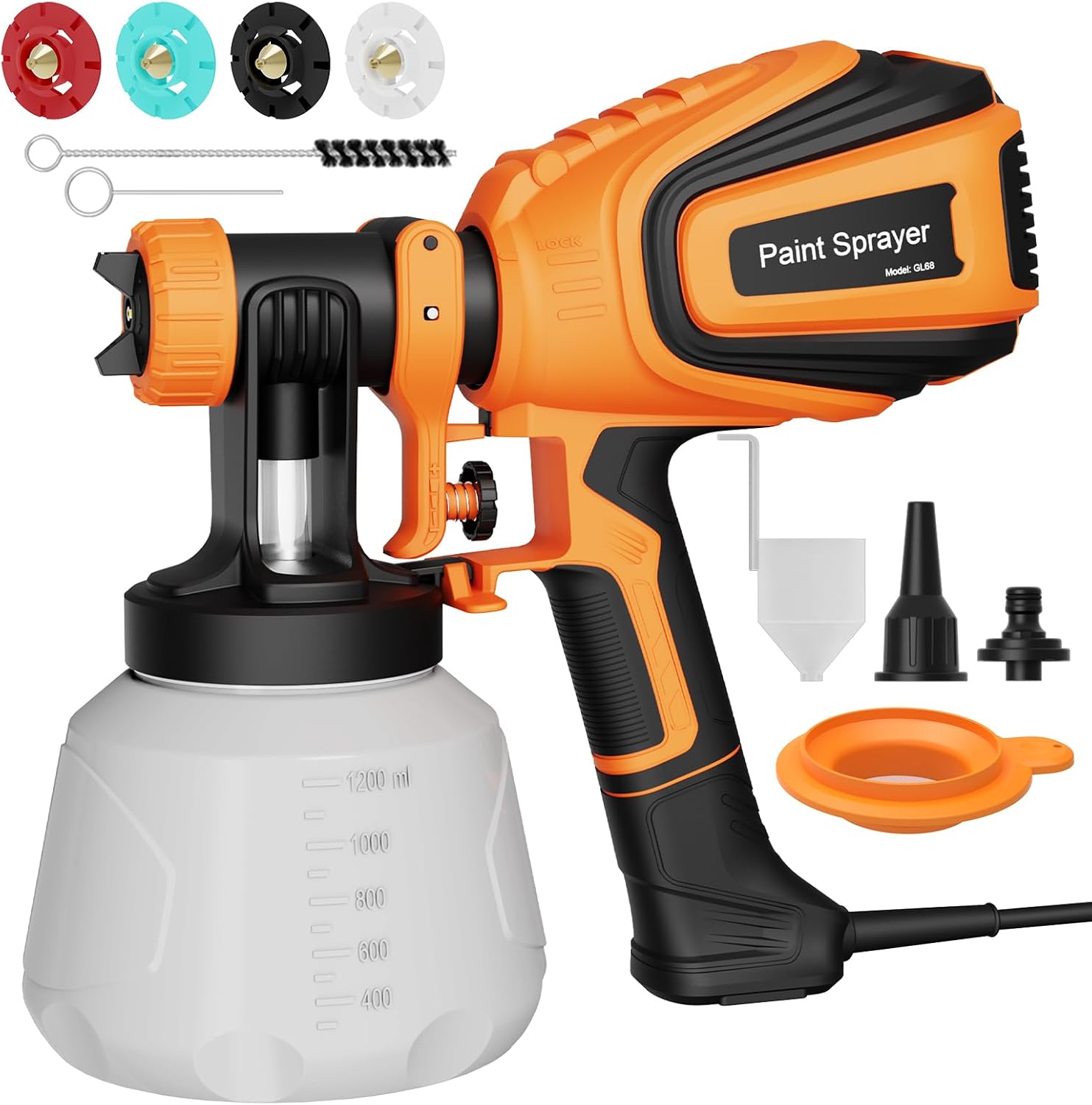 Pulverizador de Pintura HVLP 700 W 1.200 ml