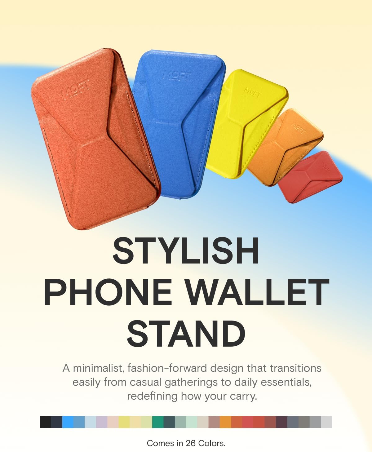 Thumbnail 6 de MOFT Magnetic Wallet Stand for iPhone 12–17 Series with MagSafe, Sunrise