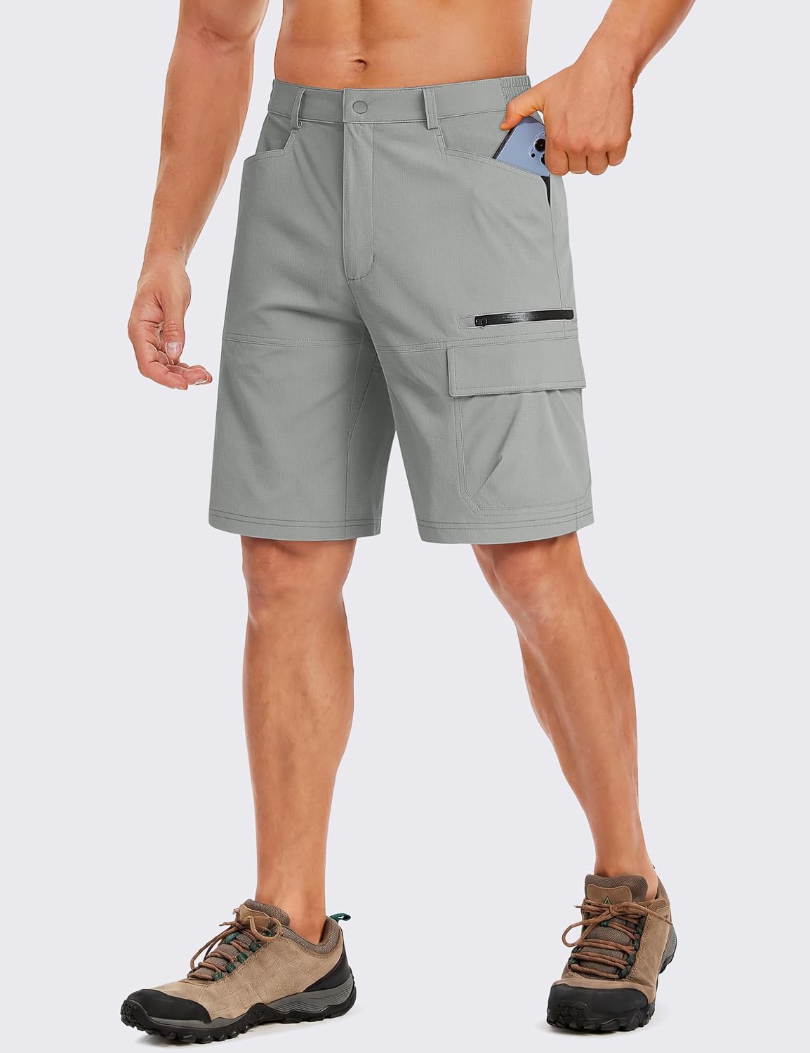 Detalle 2 de TACVASEN Men's Summer Outdoor Shorts: Quick-Dry Cargo Shorts for Hiking, Golf, and Everyday Outdoors