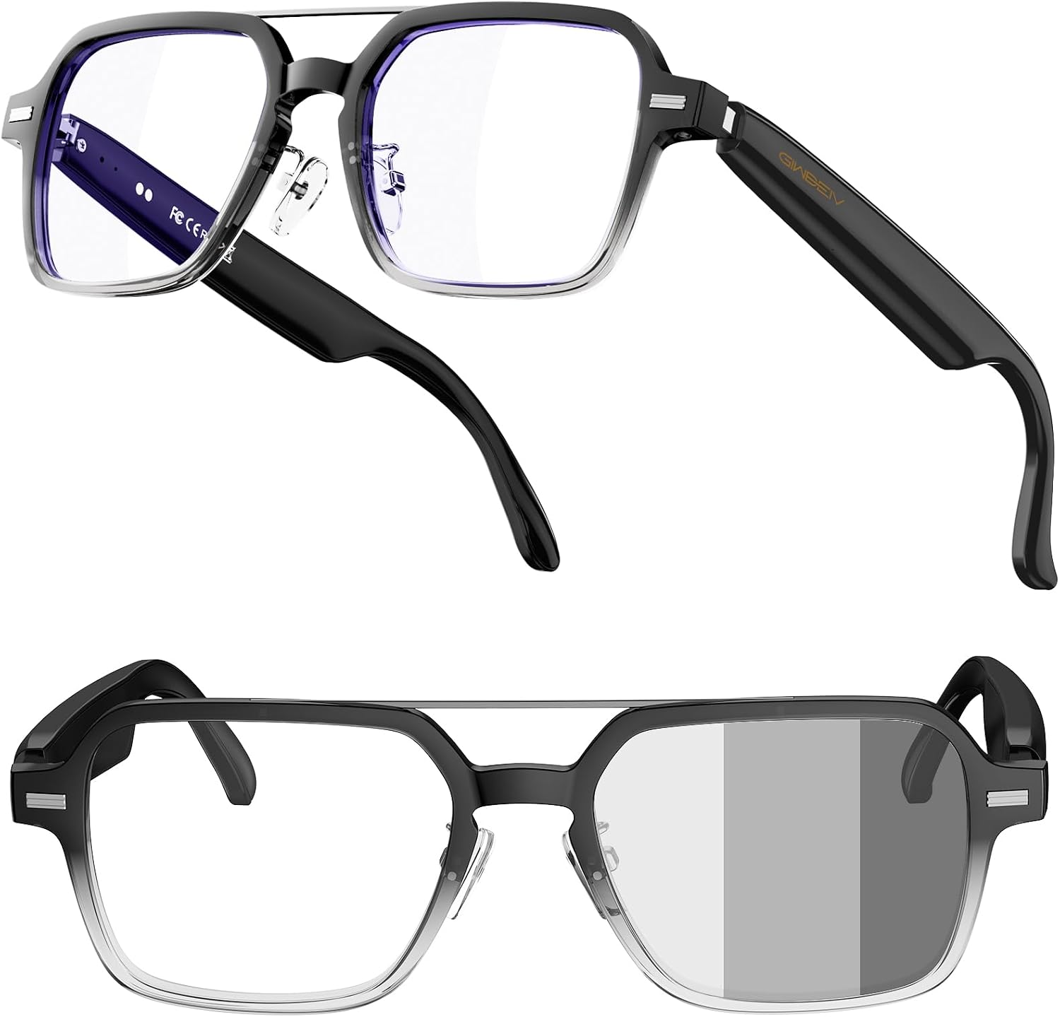 Detalle de Smart glasses with photochromic lenses