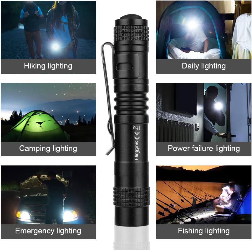 Thumbnail 5 de flintronic Mini lampe torche 200 lumens, 9 cm 🔦