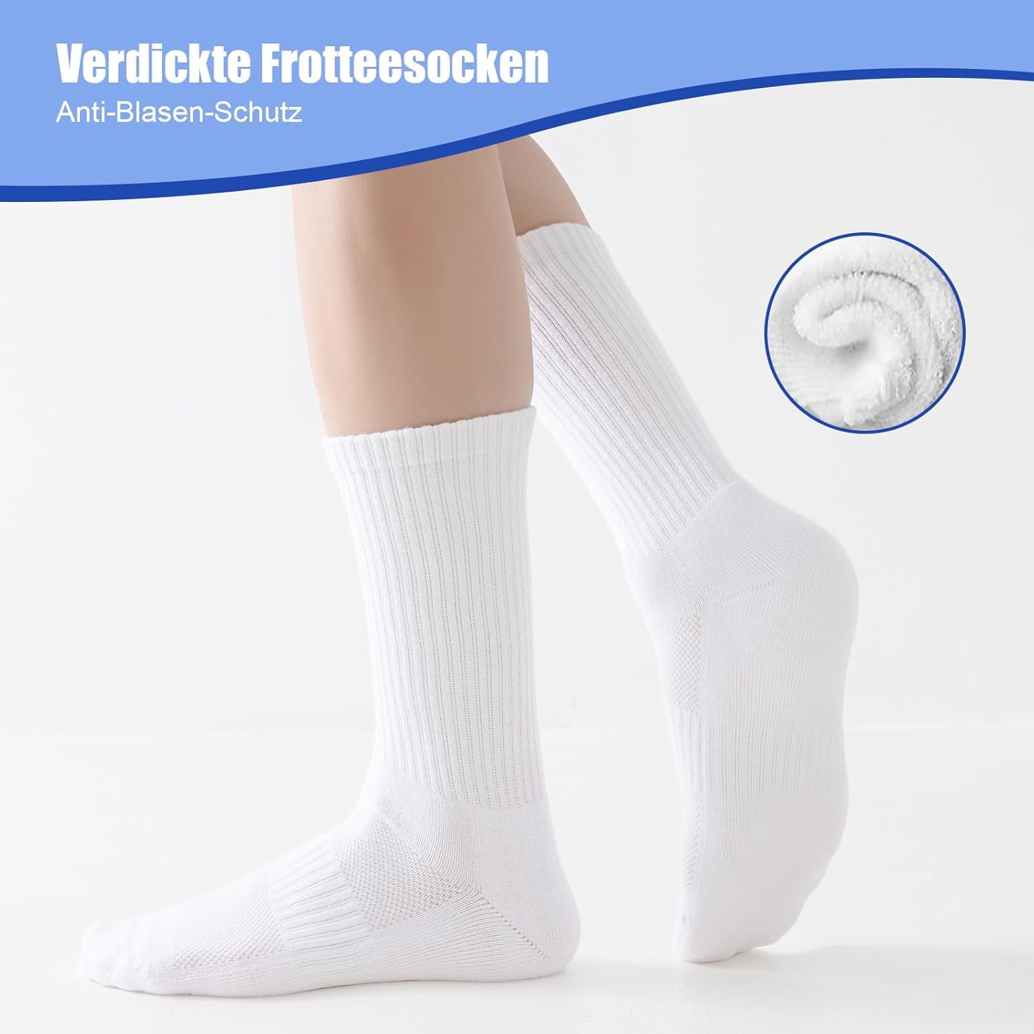 Thumbnail 2 de SockWaddles Chaussettes sport homme/femme en coton sans couture respirantes – lot de 6 paires