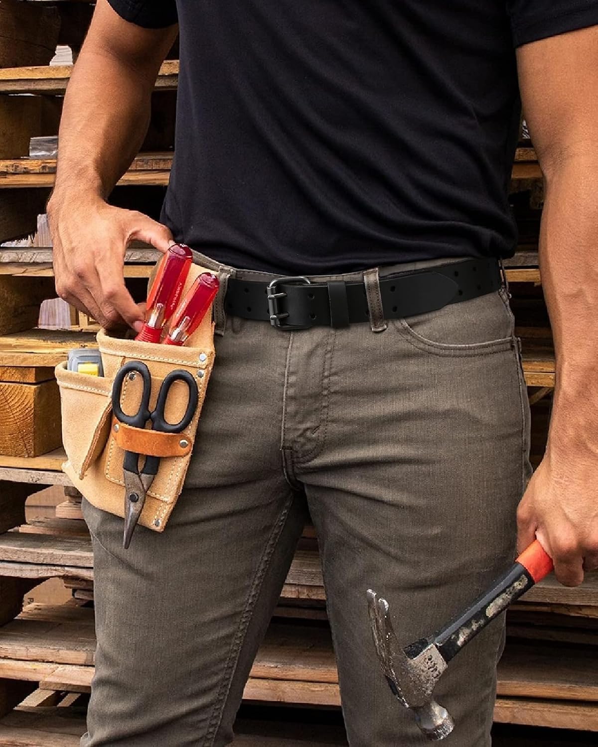 Thumbnail 3 de CHAOREN Work Belt, Full-Grain Leather