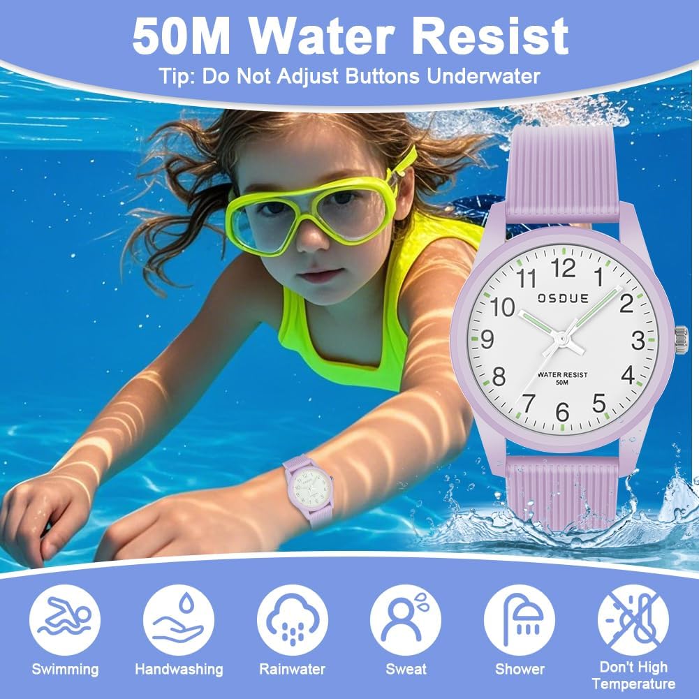 Thumbnail 4 de OSDUE Montre Enfant 50 M étanche