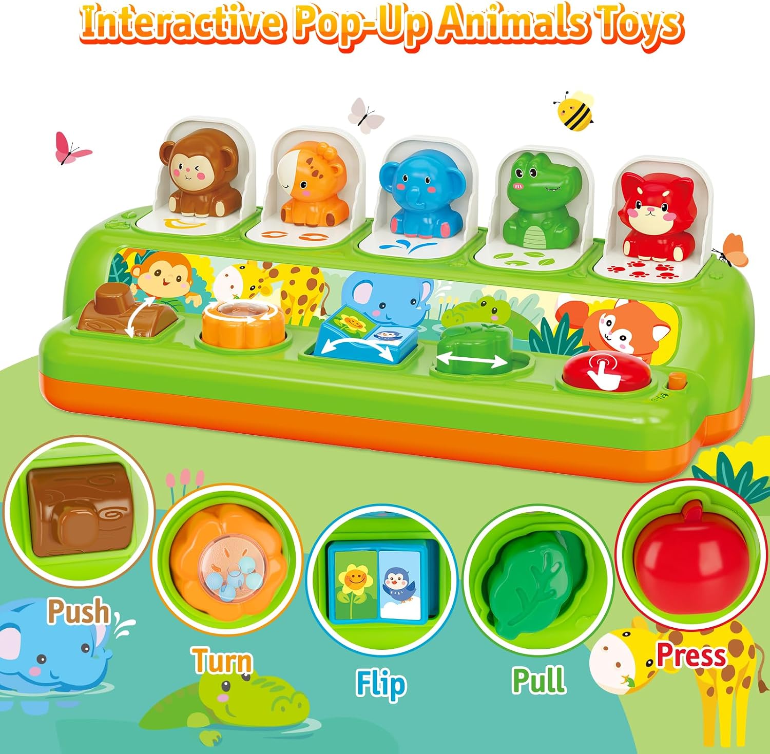 Detalle 2 de Duchong Pop Up Toys for 1 Year Old 12 Months