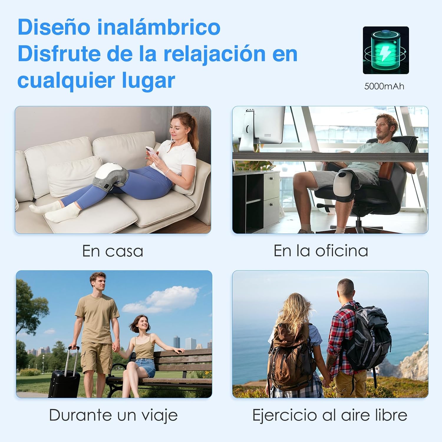 Thumbnail 6 de TJXVX Masajeador de Rodilla inalámbrico 5000 mAh
