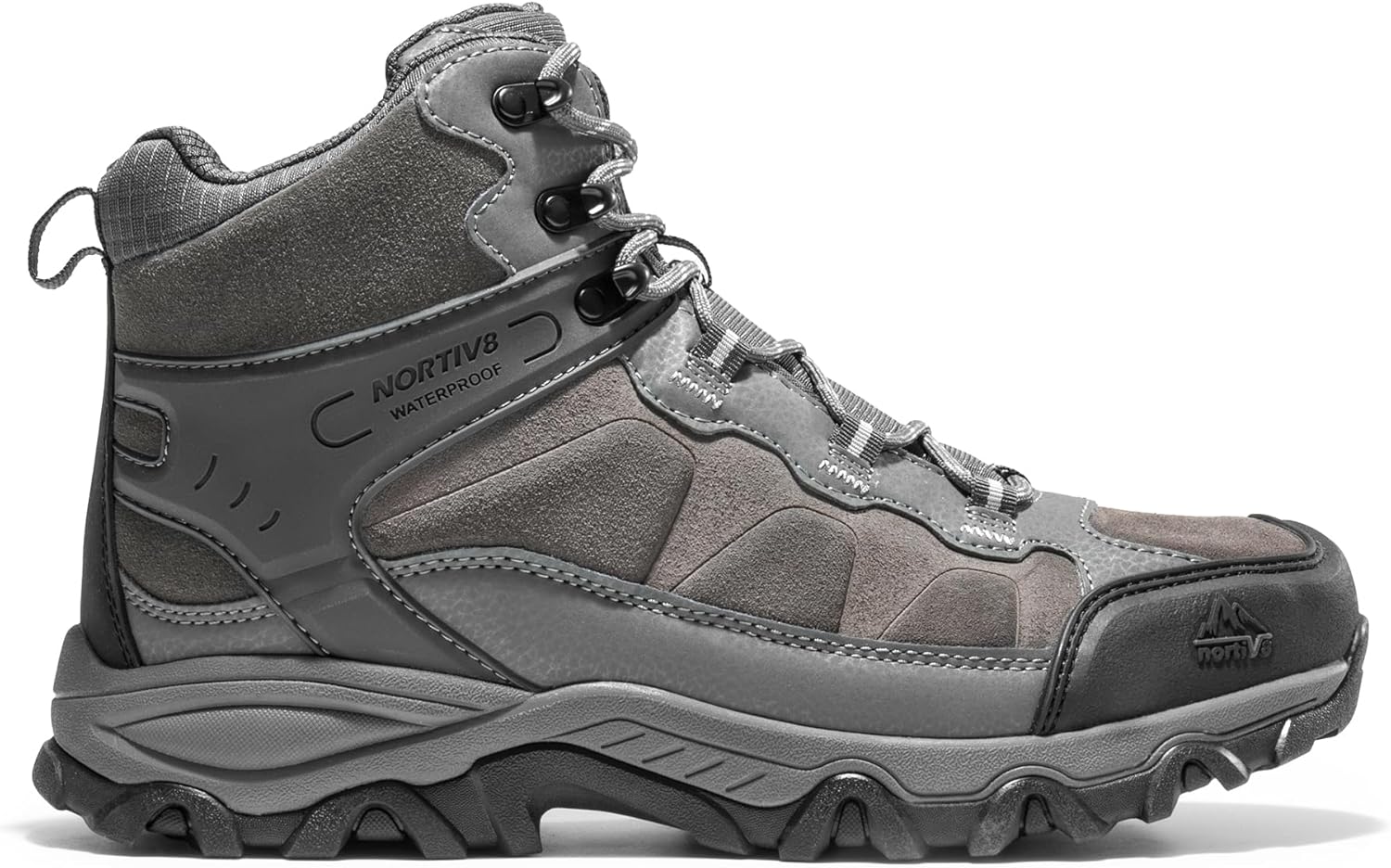 Thumbnail 2 de NORTIV 8 Men's Waterproof Hiking Boots — Mid Trekking, Lightweight Mountaineering Shoes