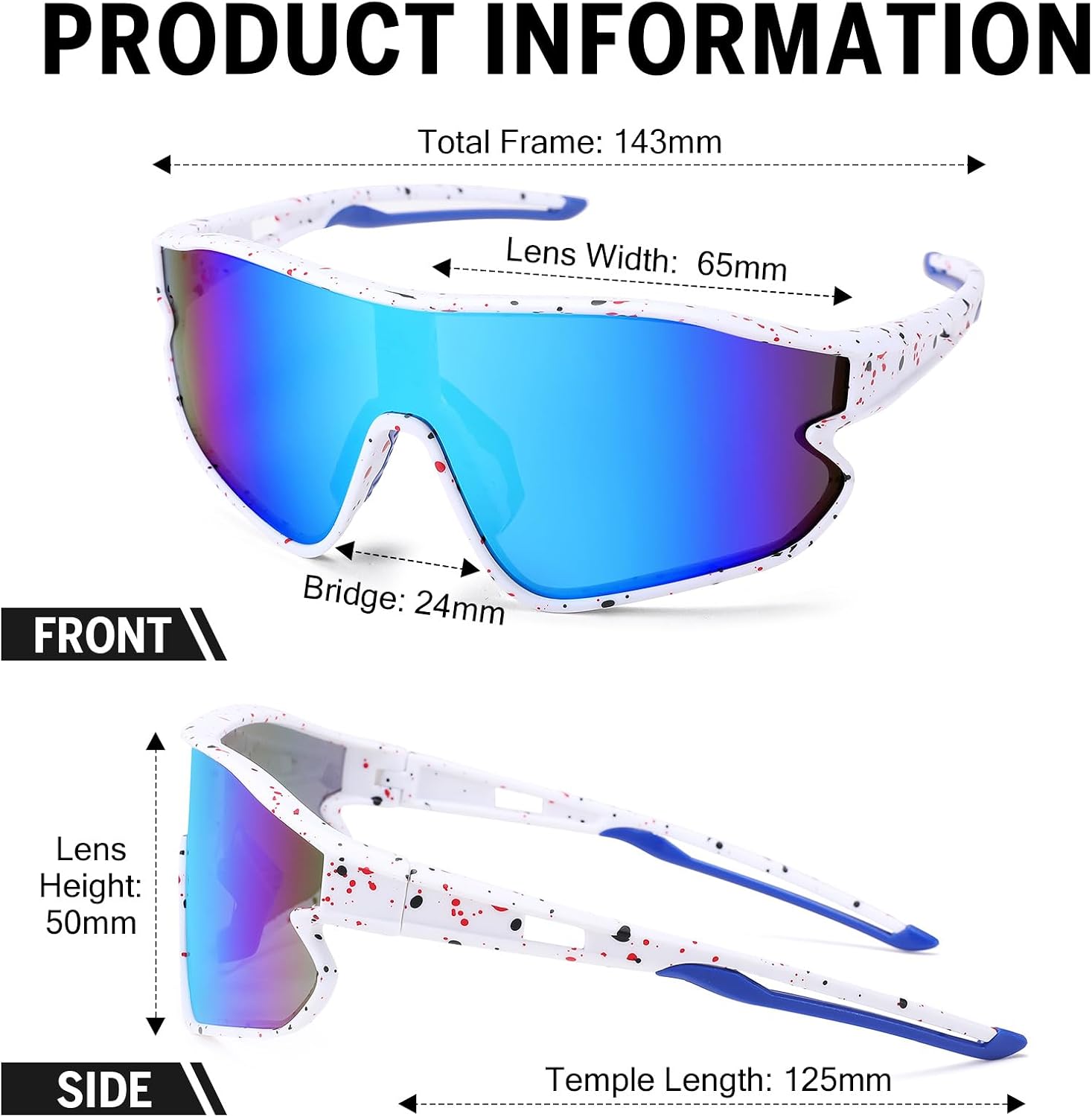 Detalle 2 de Revemo Kids Sports Sunglasses with TR90 Frame