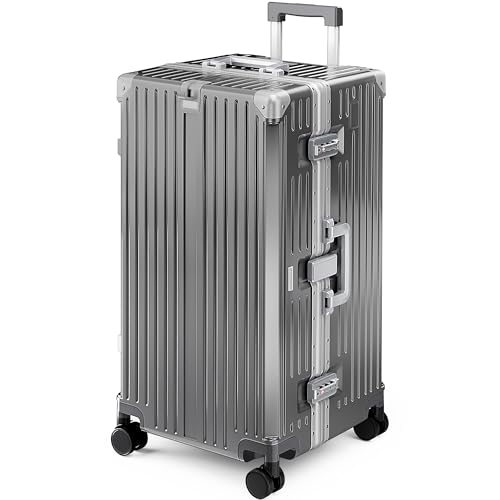 Detalle de ALPHA CAMP Valise Grand Taille XL 92L – 77x40x36 cm, coque rigide en aluminium et polycarbonate