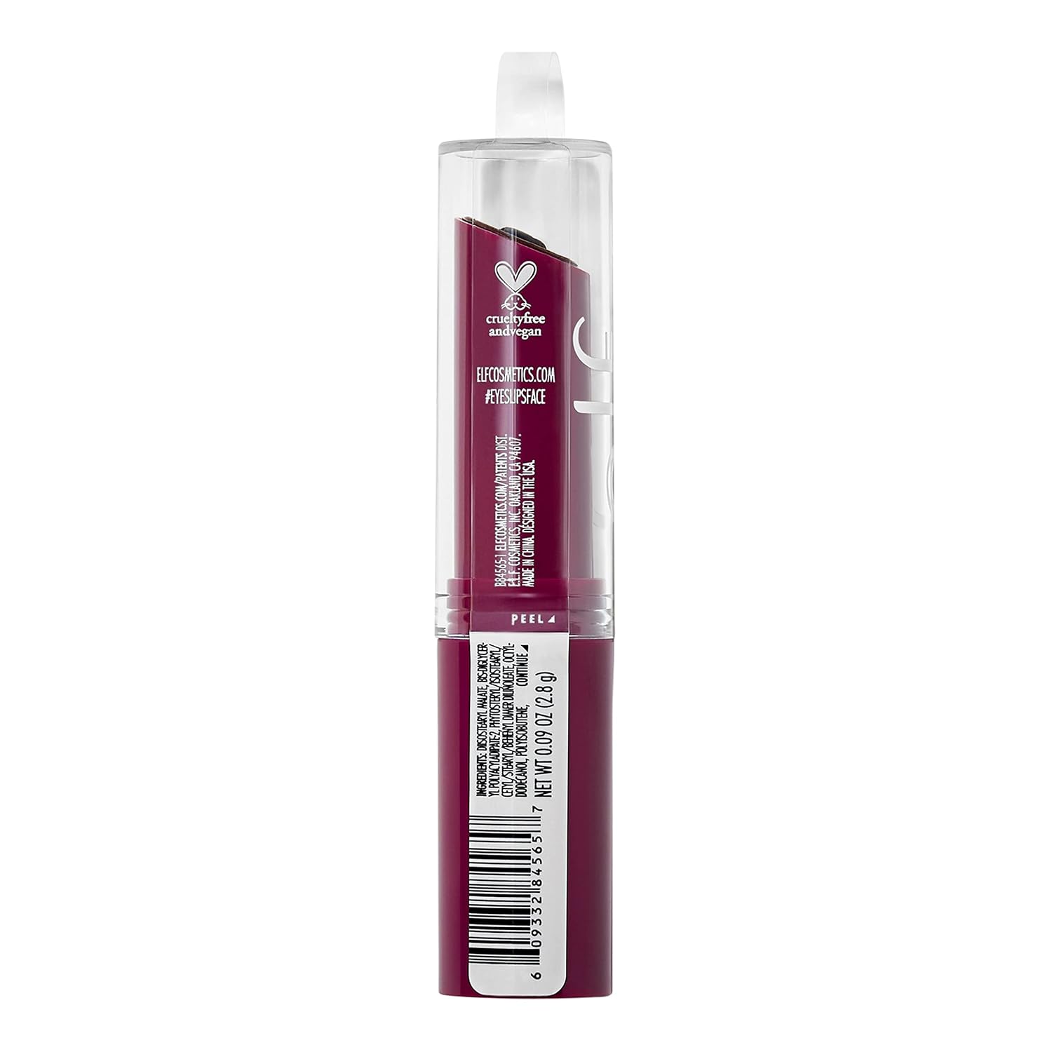 Detalle 2 de e.l.f. Hydrating Core Lip Shine with Shea Butter & Vitamin E in Ecstatic Deep Berry