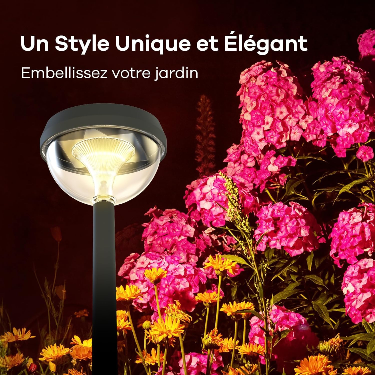 Detalle de Linkind Lampes solaires de jardin IP54 (3 modes, 4 pcs) blanc chaud 3000K