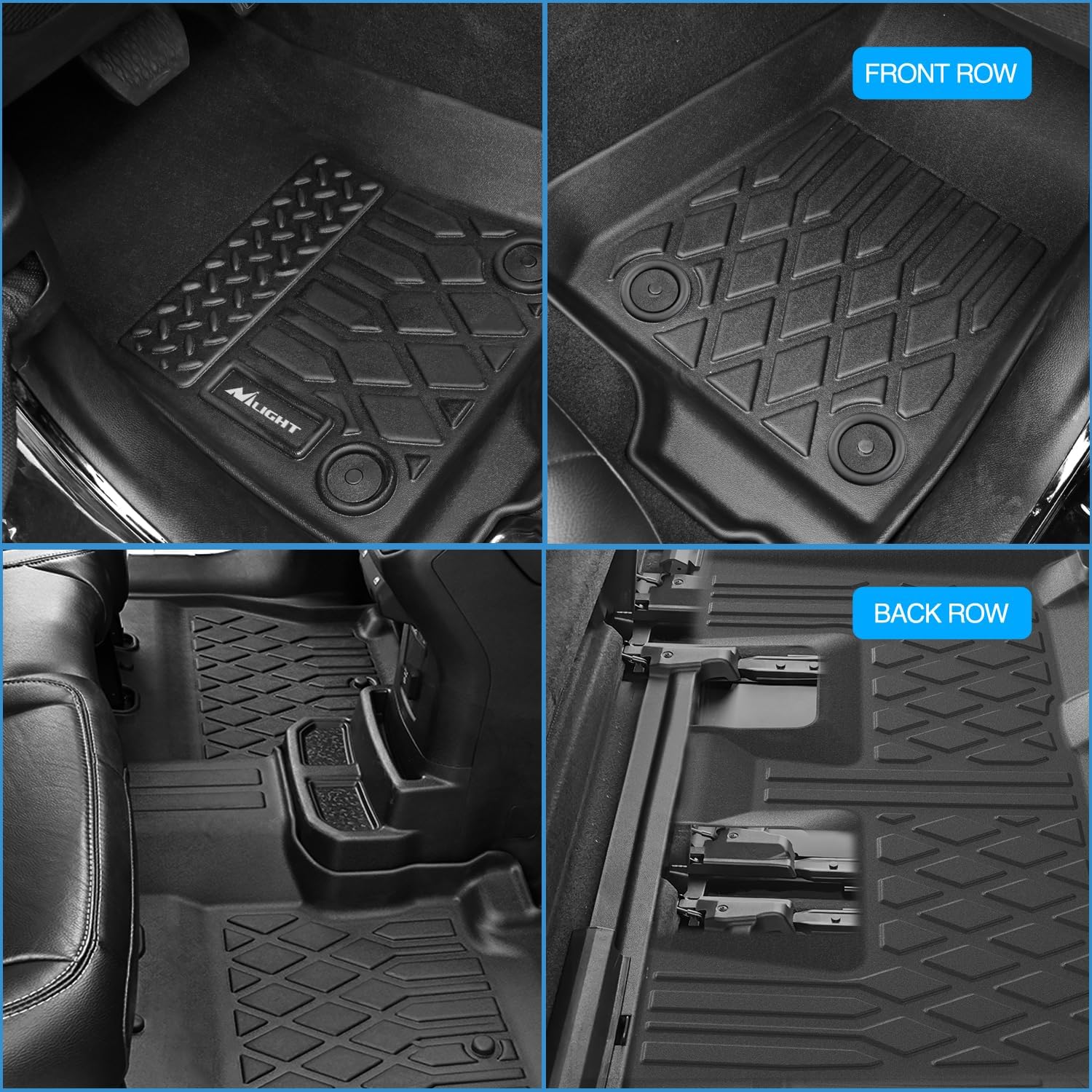 Thumbnail 6 de Nilight TPE Floor Mats for Charger AWD