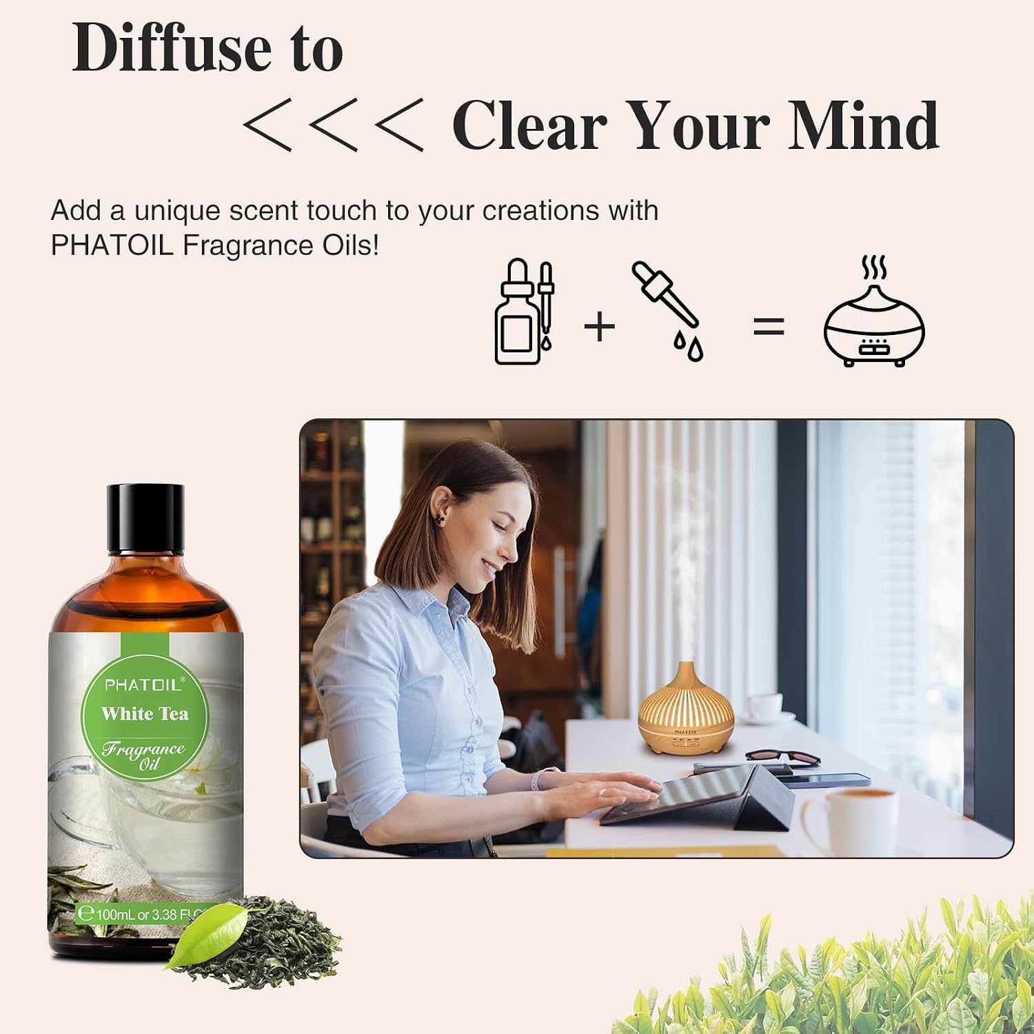 Thumbnail 4 de PHATOIL White Tea Fragrance Oils for Aromatherapy and DIY Projects