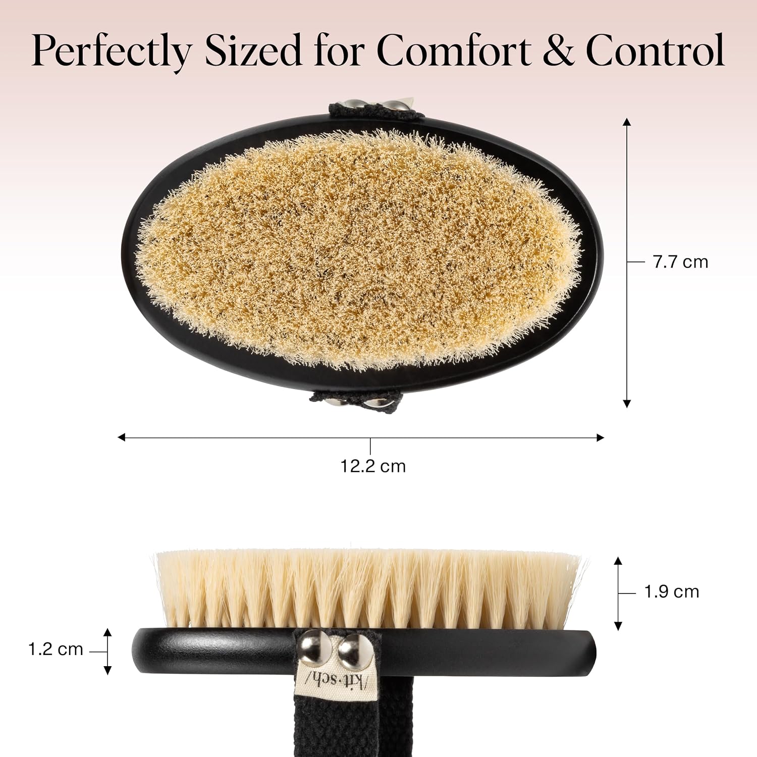 Thumbnail 4 de Kitsch Dry Br brushing Body Brush for Lymphatic Drainage – Soft Bristles, Natural Wood