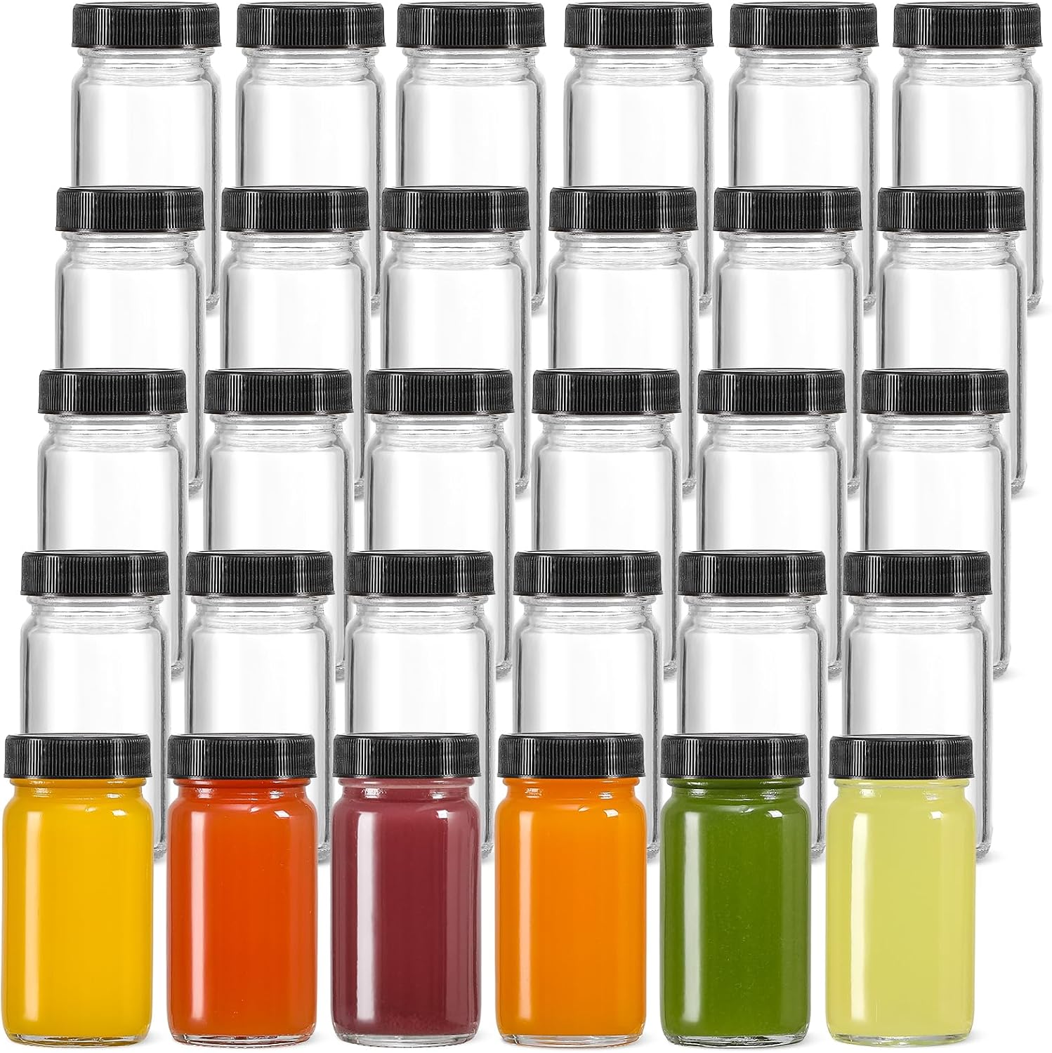 Thumbnail 6 de LANDNEOO 30 Pack 2 oz Glass Shot Bottles