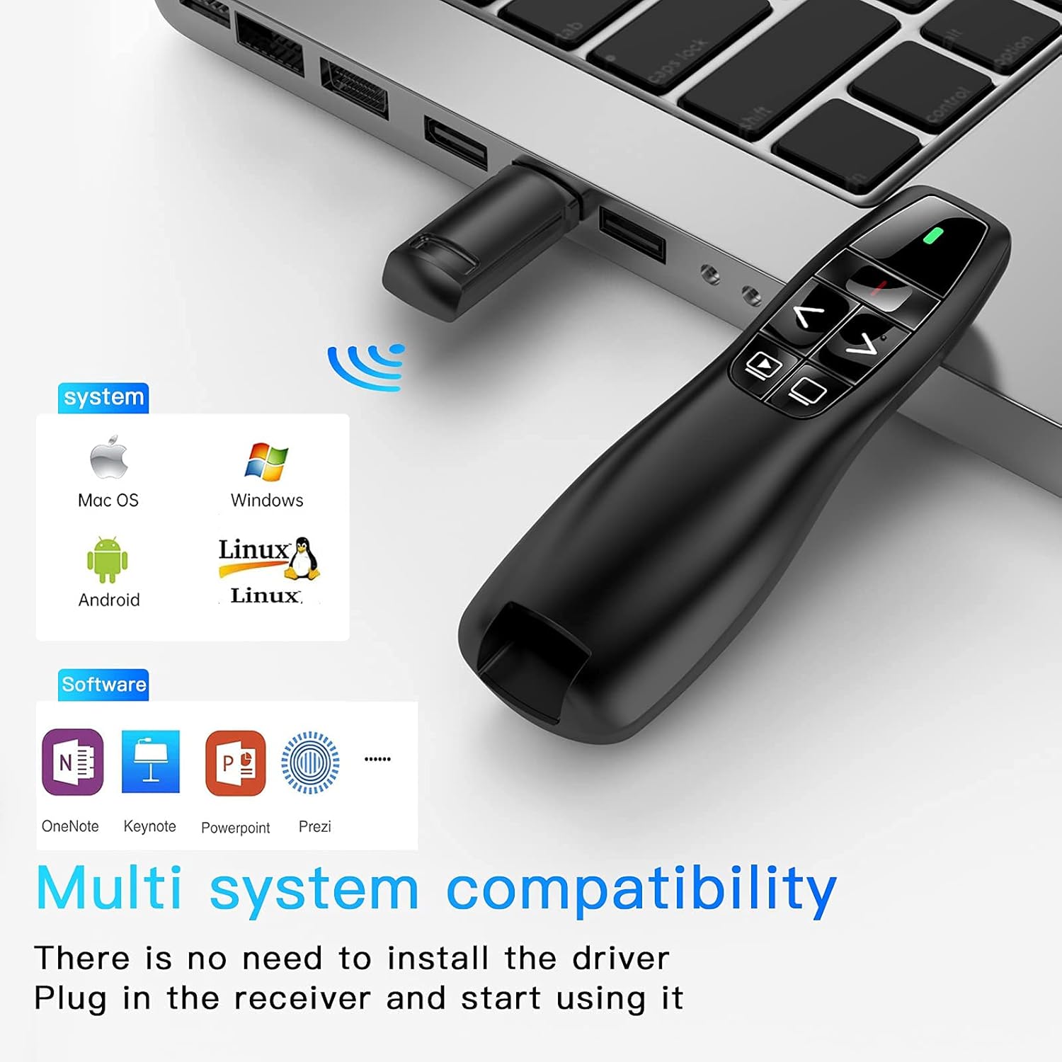 Thumbnail 4 de Qui 328FT Wireless Presentation Clicker