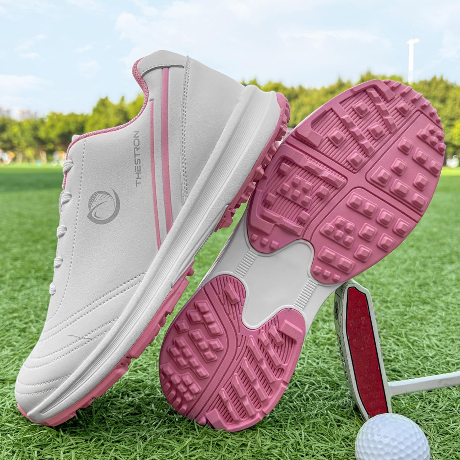 Detalle 2 de Zakey Women’s Spikeless Golf Shoes, Lightweight Walking Sneakers