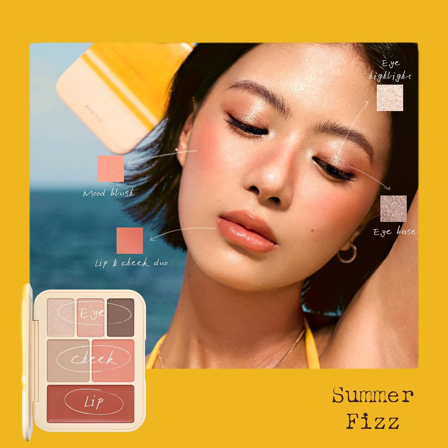 Thumbnail 1 de JOOCYEE 6 Color Multi-Use Face Palette Peach Look, 5-in-1 Makeup Kit