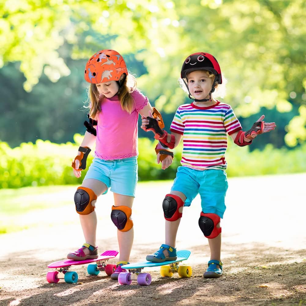 Detalle de Kids Helmet Pads Set for 2-8 Years: Lightweight Protective Gear for Bikes, Skateboards & Scooters