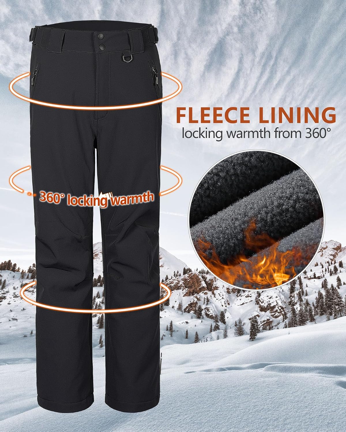 Thumbnail 4 de Outdoor Ventures Mens Waterproof Trousers 1-layer hiking trousers