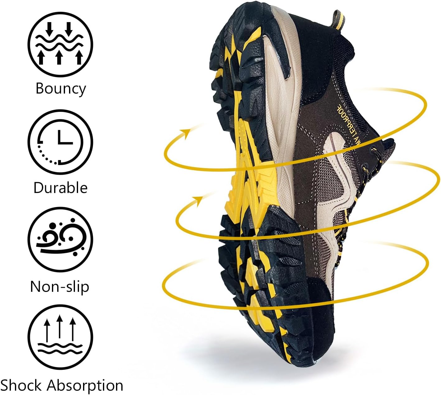 Thumbnail 5 de CC-Los Damen wasserdichte Wanderschuhe mit leichtem WP-Design (Größe 36–43) für Outdoor & Klettern