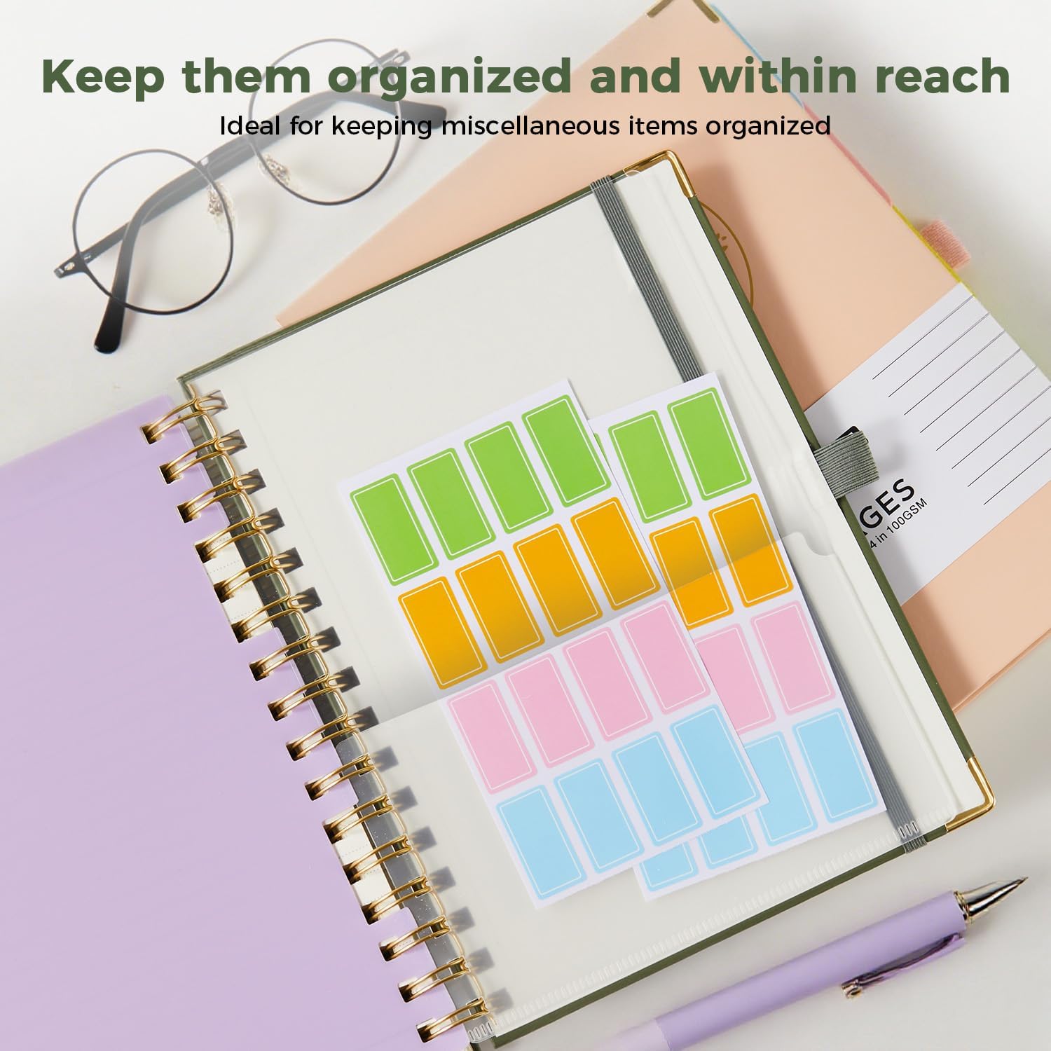 Thumbnail 4 de ROBCURSE A5 Spiral Notebook With Dividers, 5 Subject 300 Pages (100gsm) – A Practical Companion for Notes and Diaries