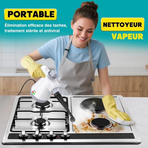 Thumbnail 3 de Rolipo Nettoyeur Vapeur Portatif 1050W – Nettoyage Haute Température sans Chimie