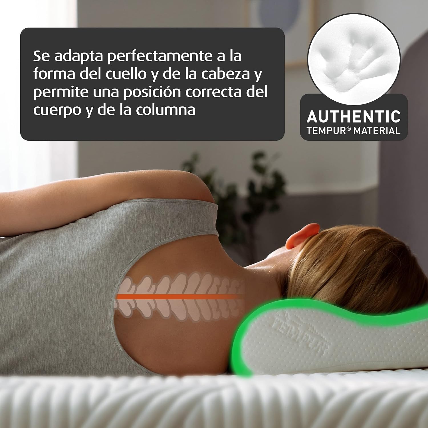 Thumbnail 5 de TEMPUR Original Almohada Cervical Viscoelástica Queen 😊